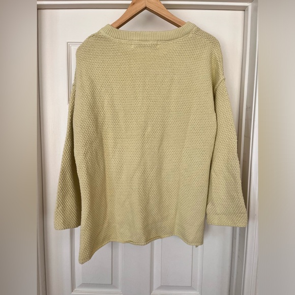 Free People Haliee XS lime Green Top Pants Sweater Set Comfy knit FP Beach - Picture 5 of 12